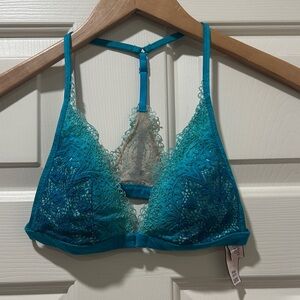 Elegant Lace Teal Bralette